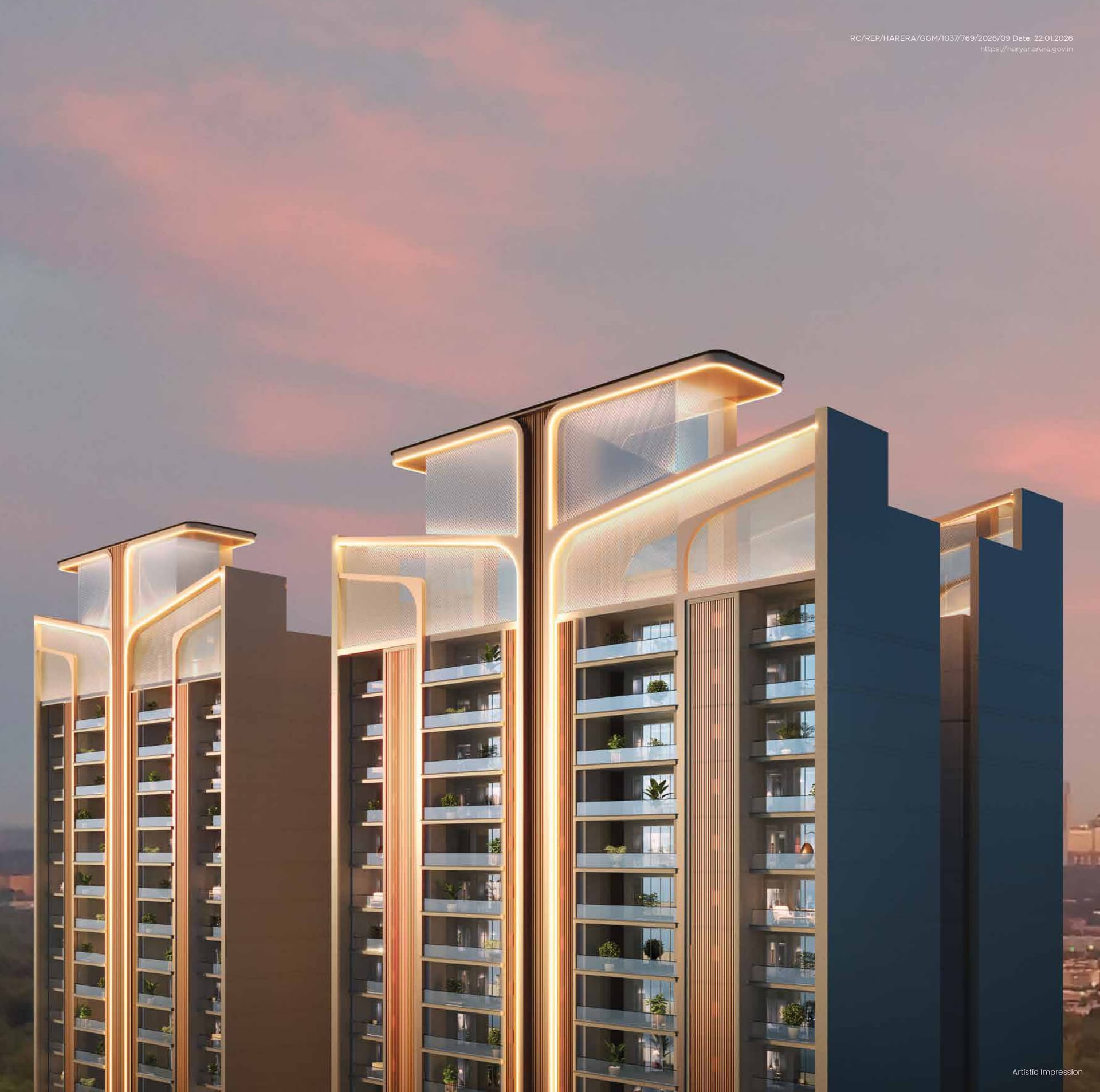 Suncity Monarch - Sector 78 Overview Suncity Monarch Residential in Sector 78 - High Rise Exterior View & Elevation